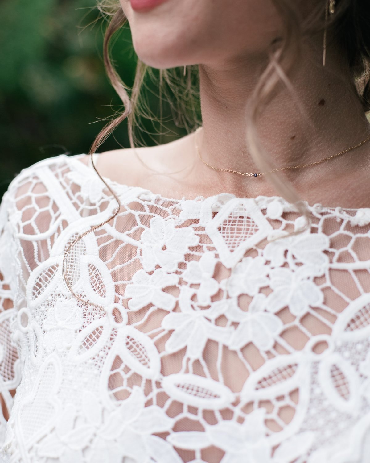 Detail — Chantilly lace